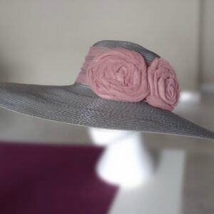 pamela plata con flores rosas