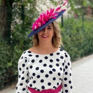 tocado para vestido estampado