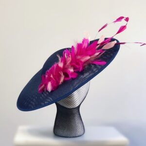 tocado para vestido azul o rosa